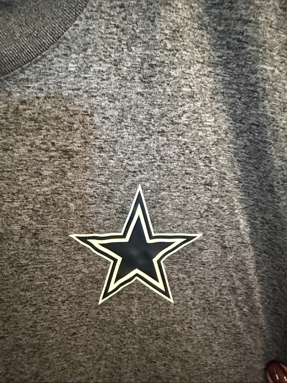 Nike Gray Long Sleeve Dallas Cowboys Star Shirt